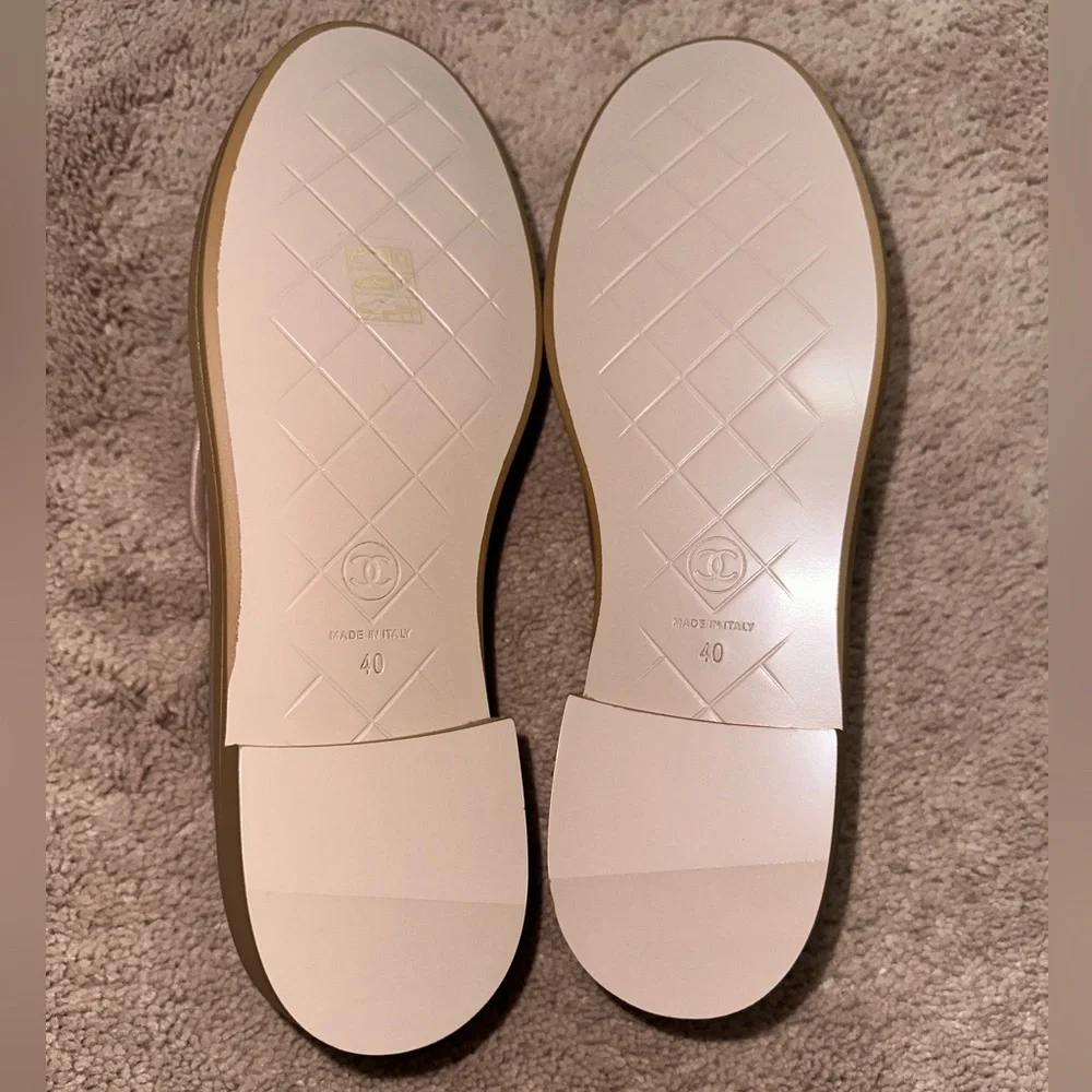 100% Authentic Chanel Turn lock loafers